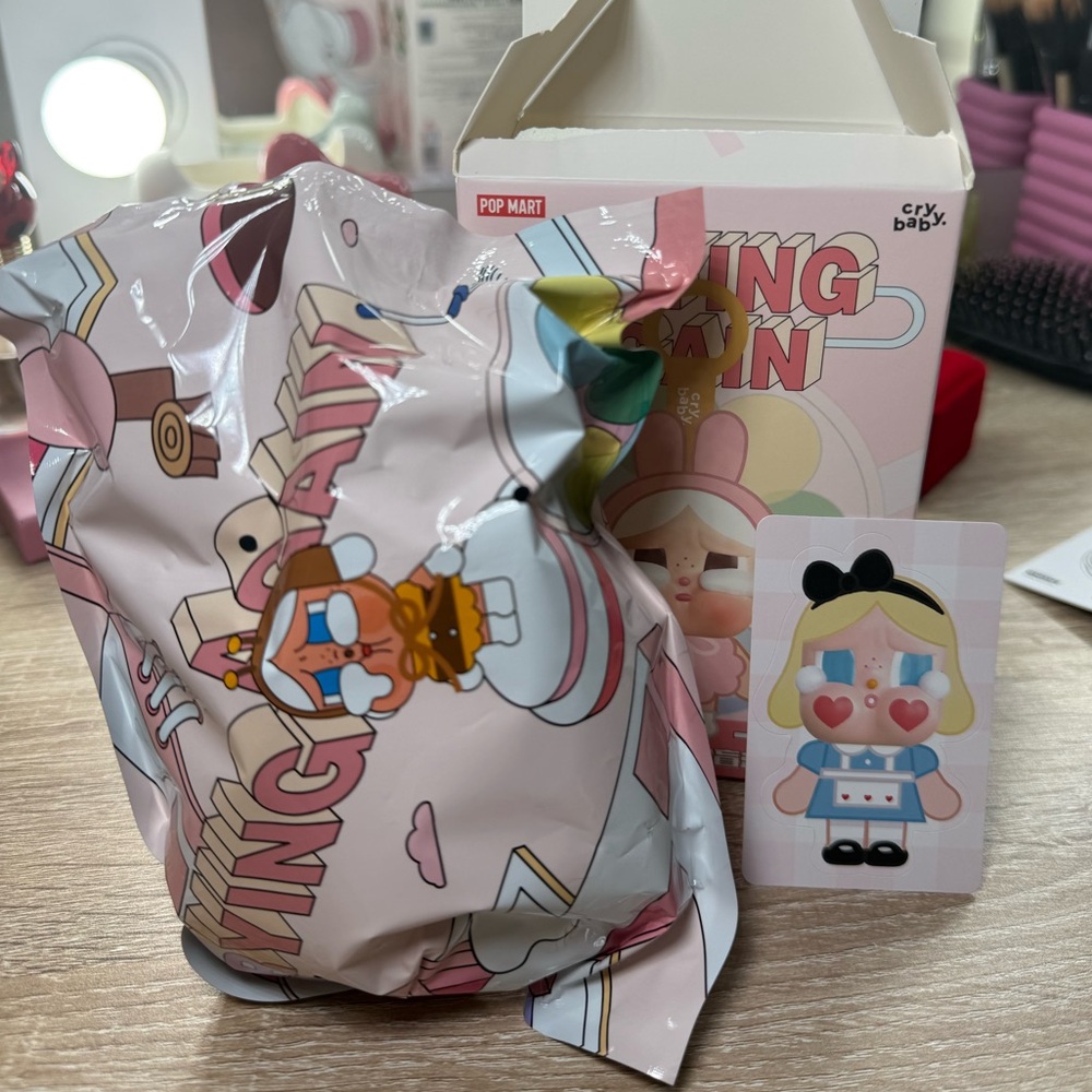 POPMART CRYBABY CRYING AGAIN SHES ALICE NWT AUTHENTIC